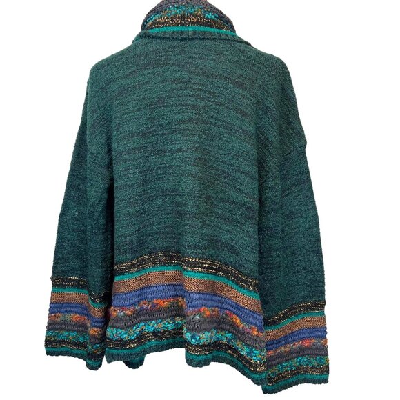 Curio New York Women's Open Front Cardigan Size Small Boho Art to Wear Soft‎ - Picture 6 of 10